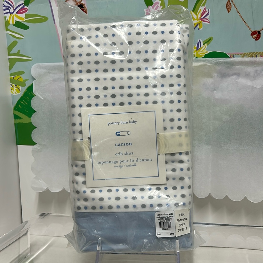 POTTERY BARN CRIB SKIRT